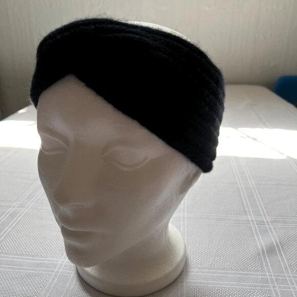 Never worn Eric Bompard Black 100% cashmere headband tuban - Picture 3 of 4